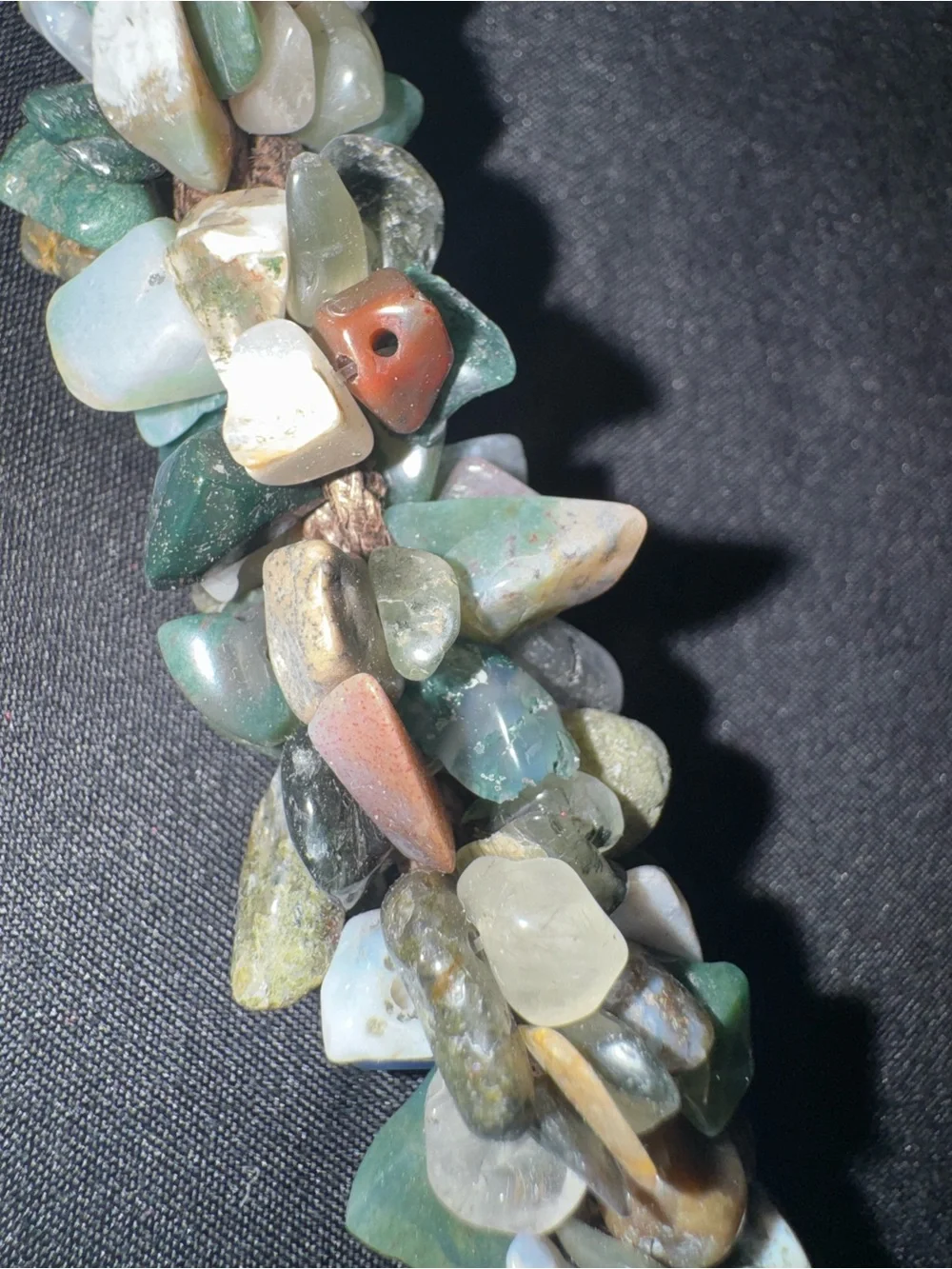 Multi-Stone Green Beaded Necklace - Unbranded - Picture 4 of 4